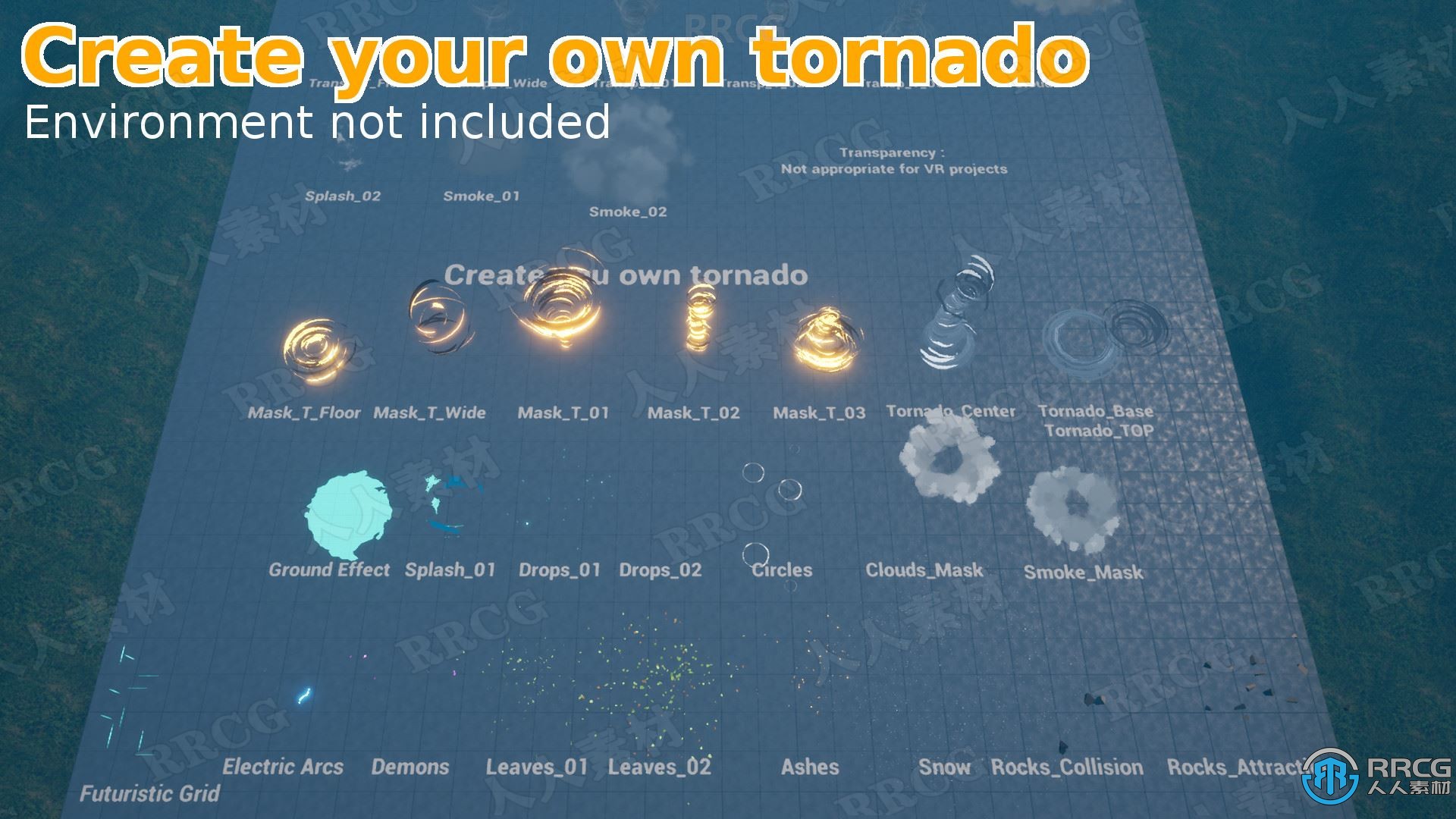 11种龙卷风特效Unreal Engine游戏素材资源