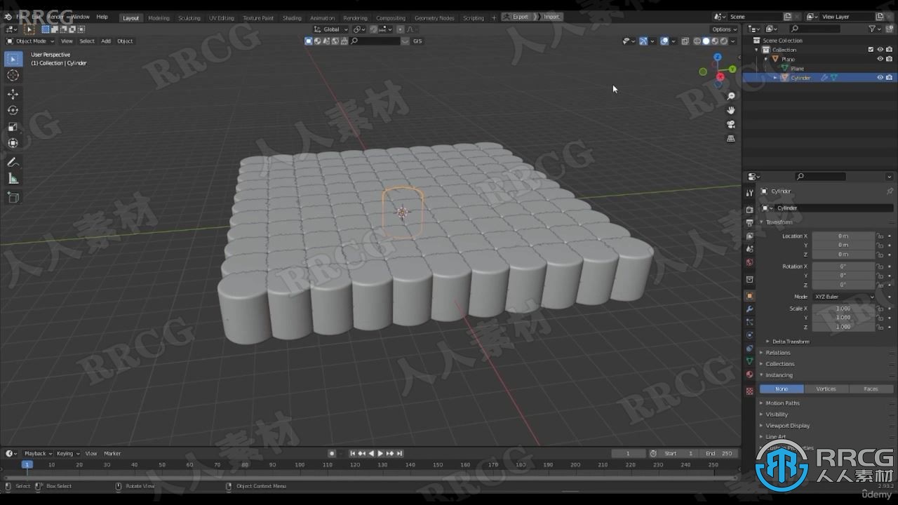 Blender 3.0循环动画实例制作训练视频教程