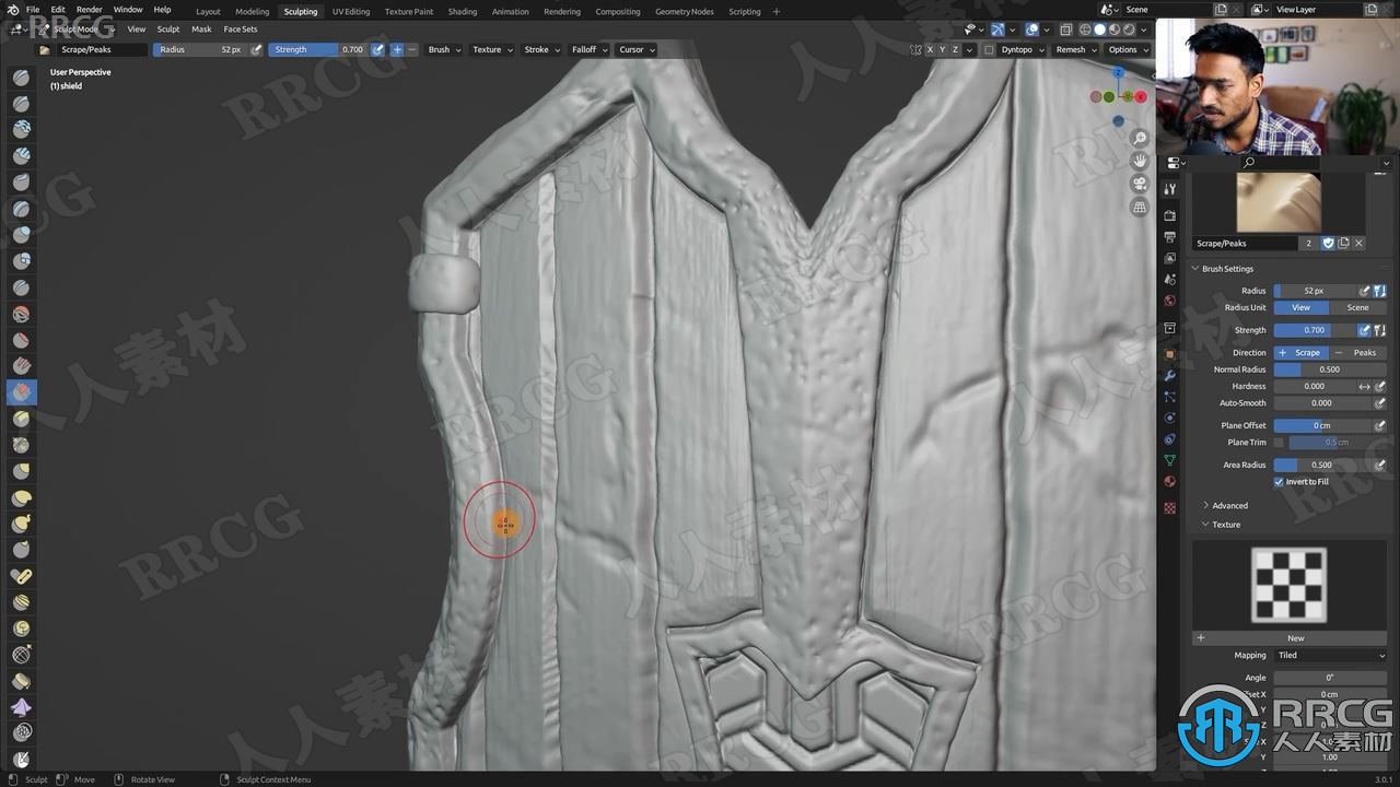 Blender游戏盾牌模型和纹理实例制作视频教程