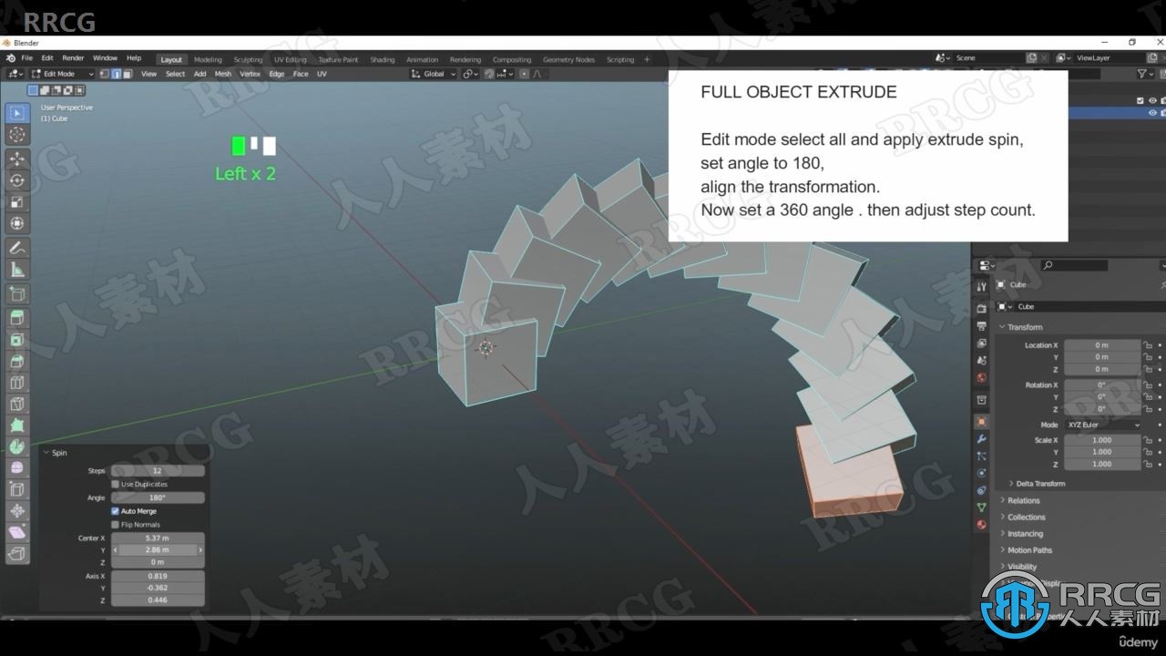 Blender 3D建模与附加组件功能技术训练视频教程