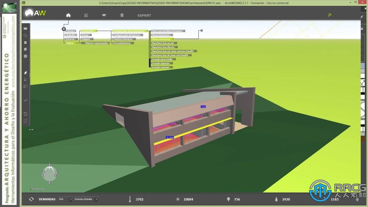 Graitec ArchiWizard建筑模型的实时3D分析软件V2022.1.1 10.1.1版