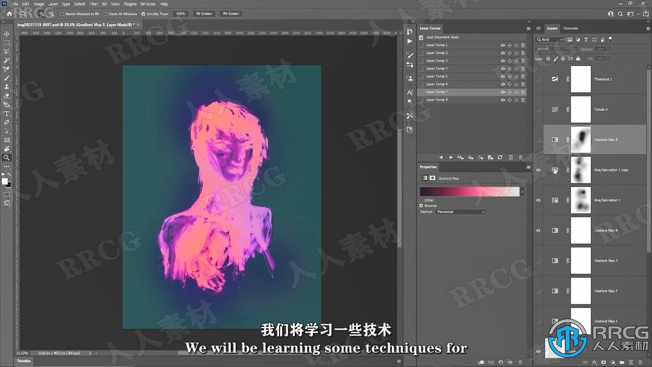 【中文字幕】Photoshop中创意色彩变化概念艺术训练视频教程