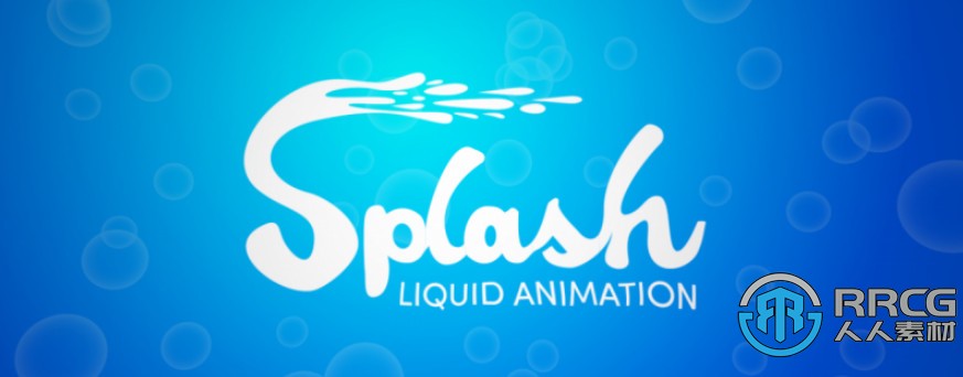 Splash彩色墨迹液体轨迹动画AE脚本V1.04版