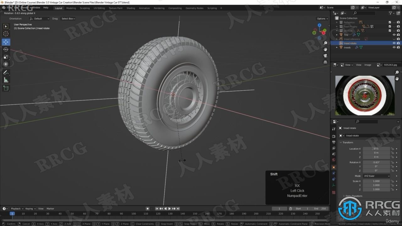 Blender 3.0复古老爷车完整制作工作流程视频教程