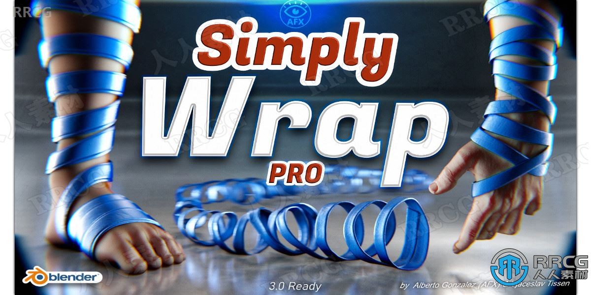 Simply Wrap Pro环绕包裹网格曲线Blender插件V1.0版