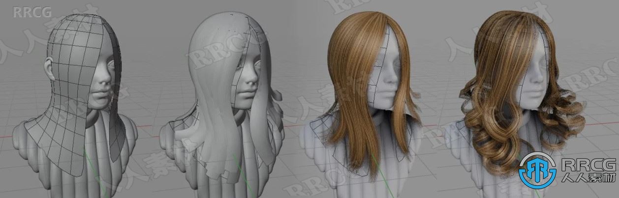 Hair Tool头发建模制作Blender插件V2.38版