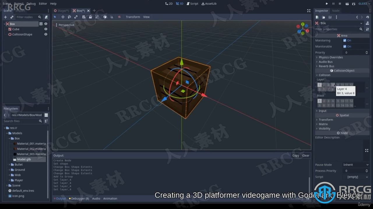 【中文字幕】Blender与Godot创建3D视频游戏训练视频教程