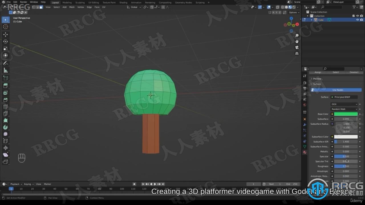 【中文字幕】Blender与Godot创建3D视频游戏训练视频教程