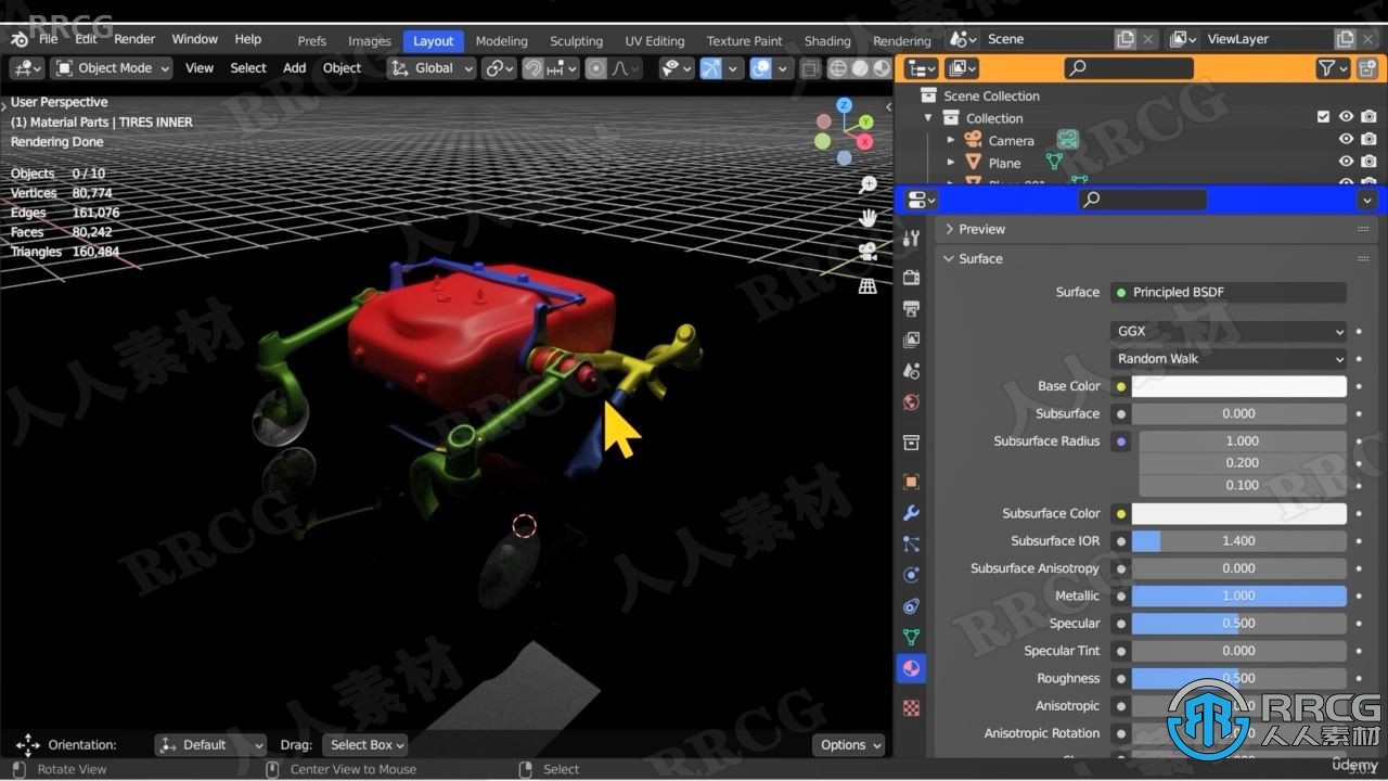 【中文字幕】Blender 3D火星车探测器建模完整制作流程视频教程