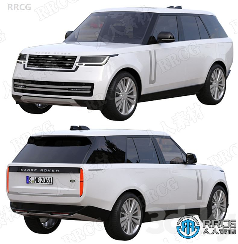 路虎揽胜Range Rover 2022款SUV越野汽车3D模型