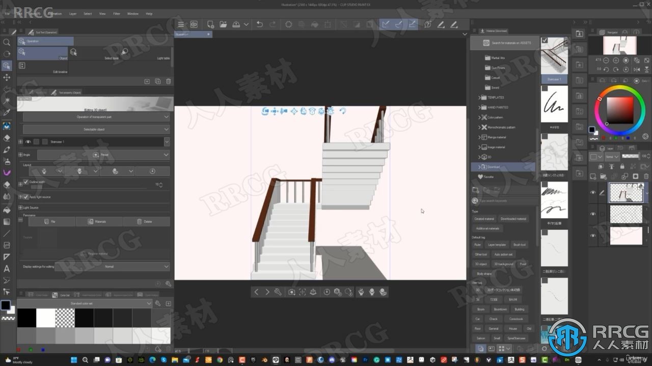 【中文字幕】Clip Studio Paint数字艺术创作工作流程视频教程