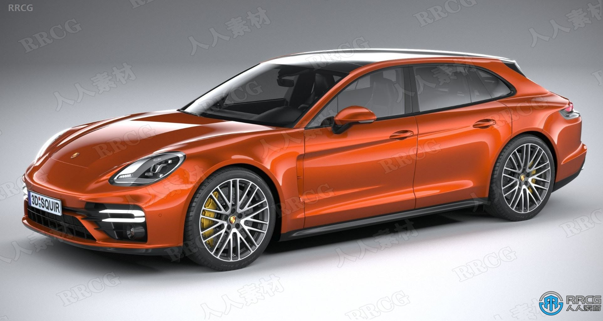 保时捷帕拉梅拉Panamera Turbo S Sport Turismo 2021款轿跑汽车3D模型