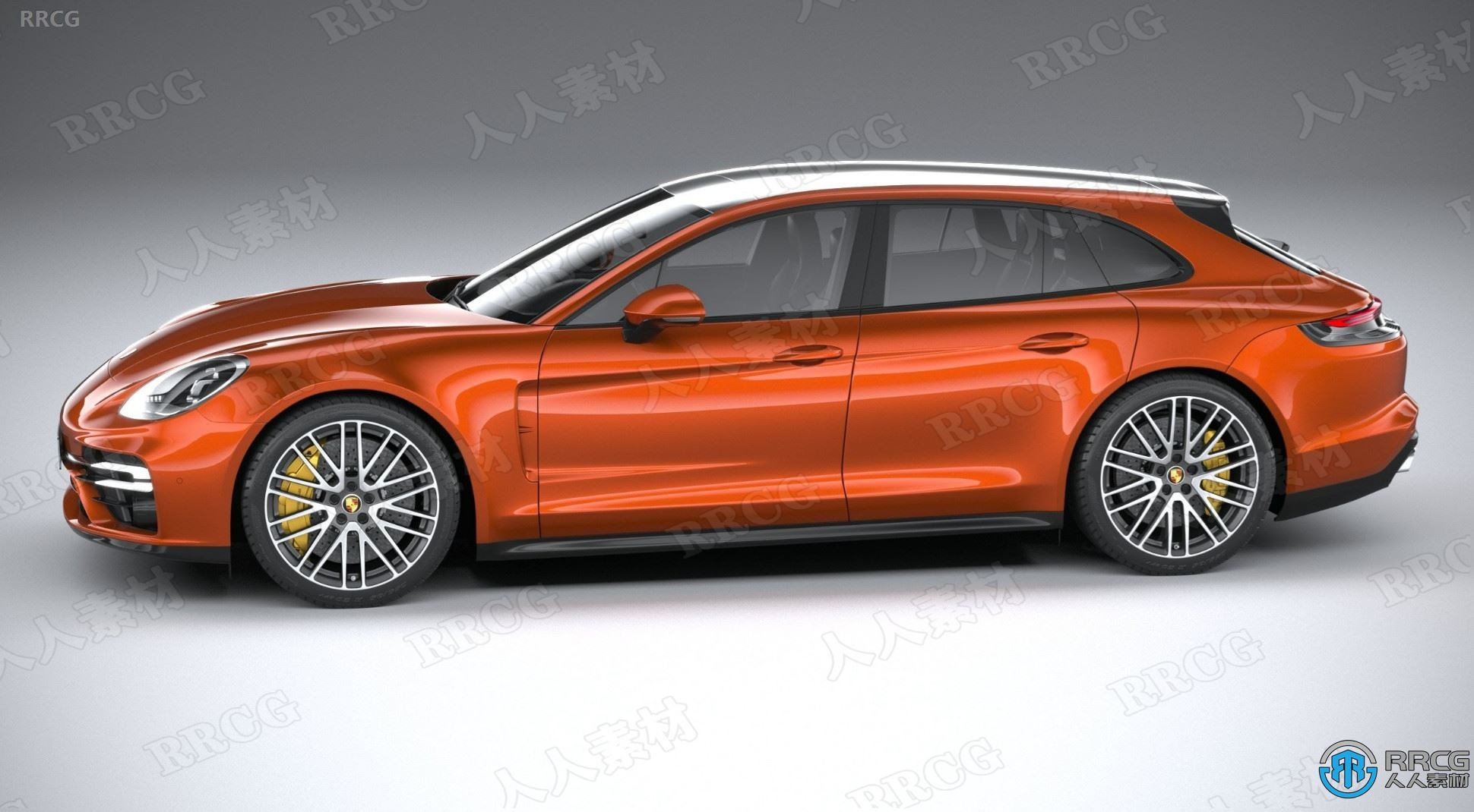 保时捷帕拉梅拉Panamera Turbo S Sport Turismo 2021款轿跑汽车3D模型