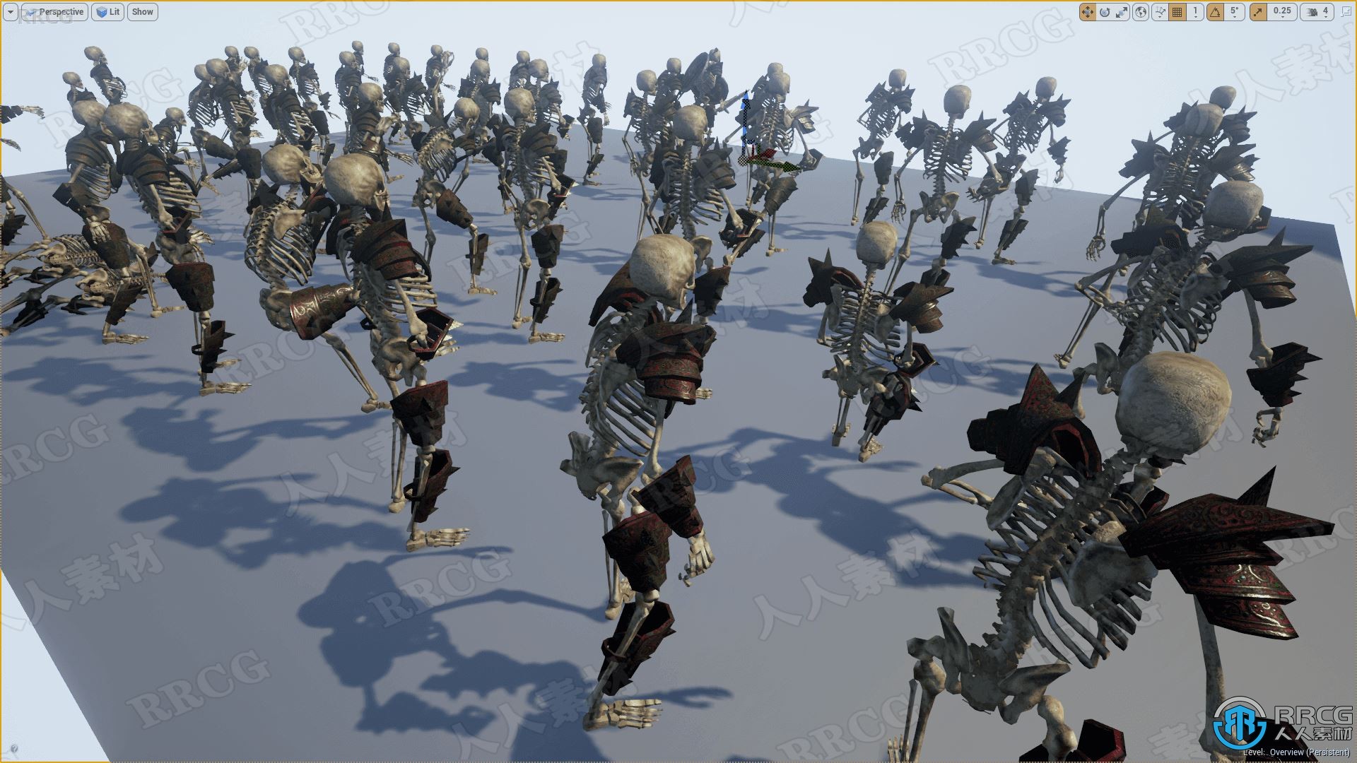 邪恶骷髅军团军队模型Unreal Engine游戏素材资源