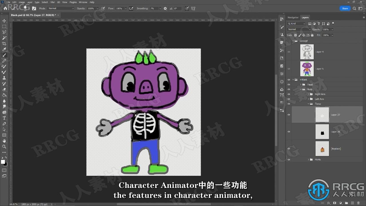 【中文字幕】Character Animator和PS原创木偶动画实例制作视频教程