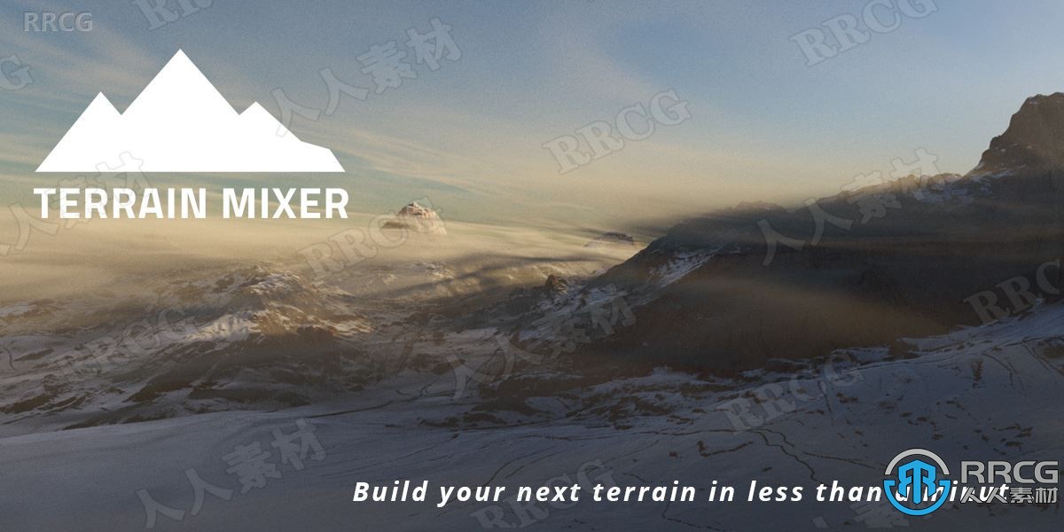 Terrain Mixer地形环境场景快速创建Blender插件V1.9.1版