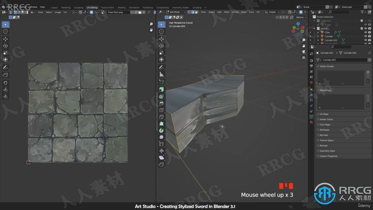 Blender 3.1建模与渲染技术全面训练视频教程