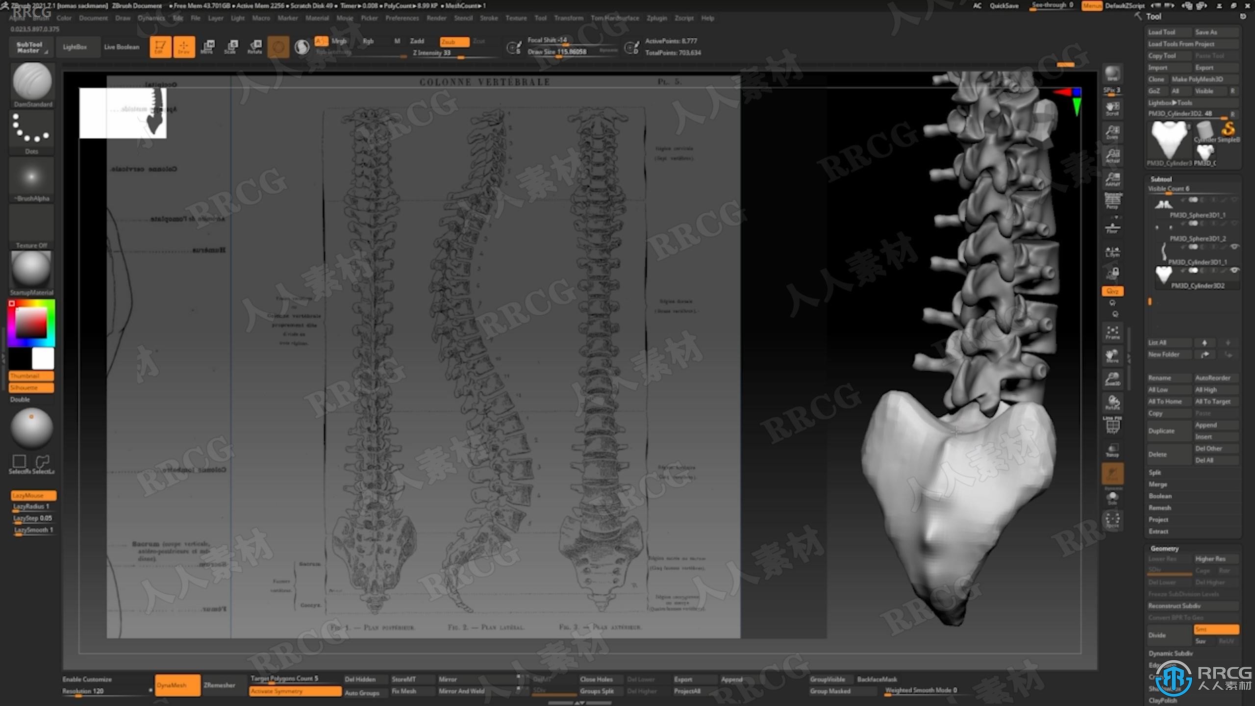 Zbrush逼真3D人体角色制作大师级视频教程