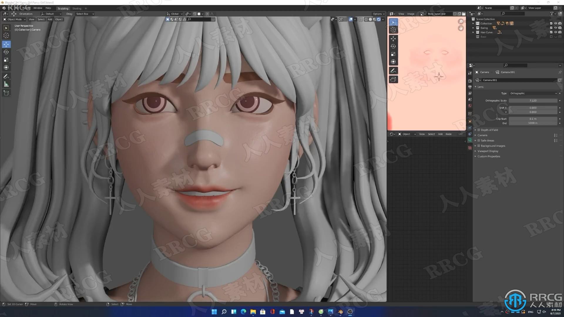 Blender可爱棒球女孩角色完整实例制作训练视频教程