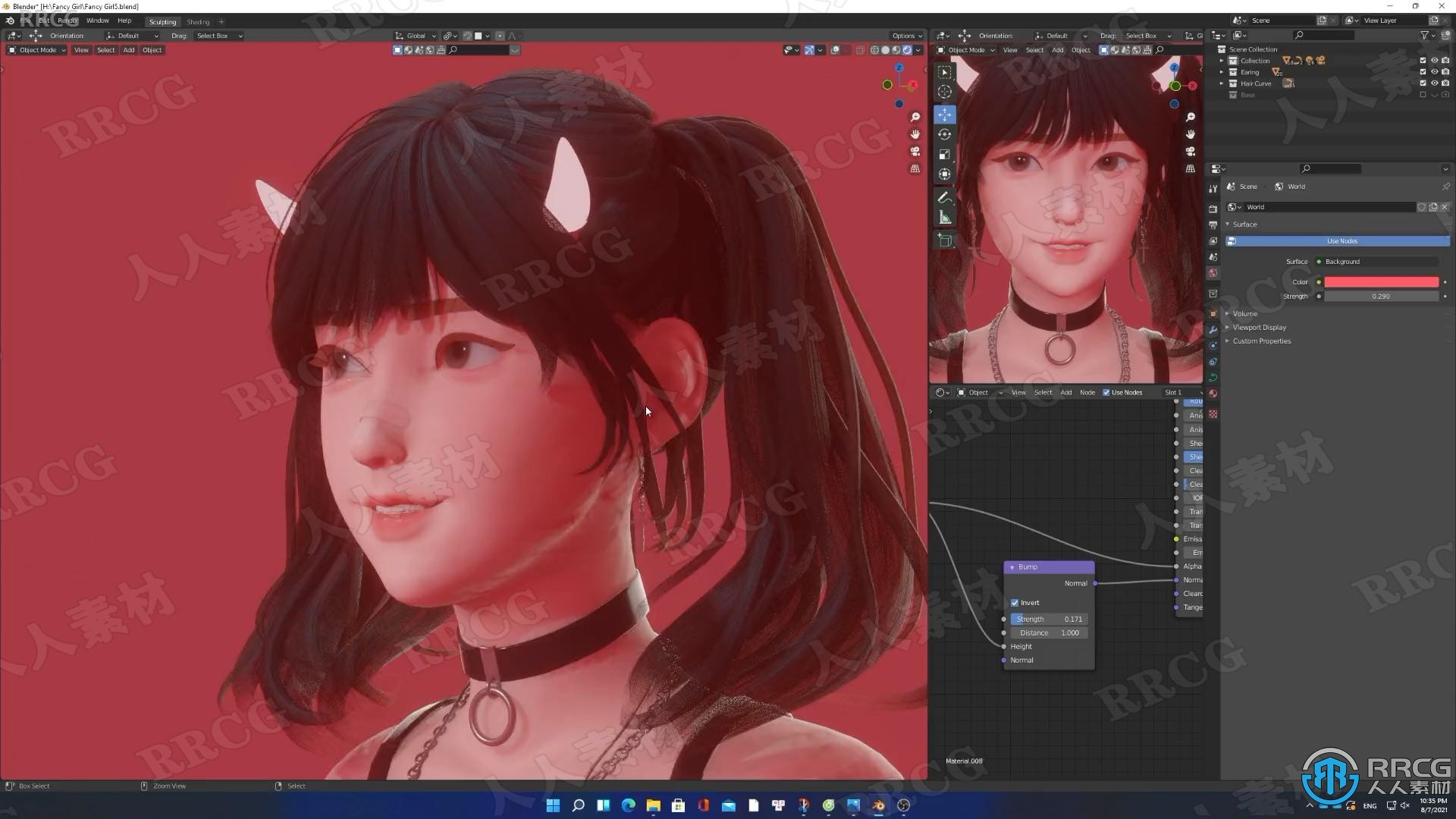 Blender可爱棒球女孩角色完整实例制作训练视频教程