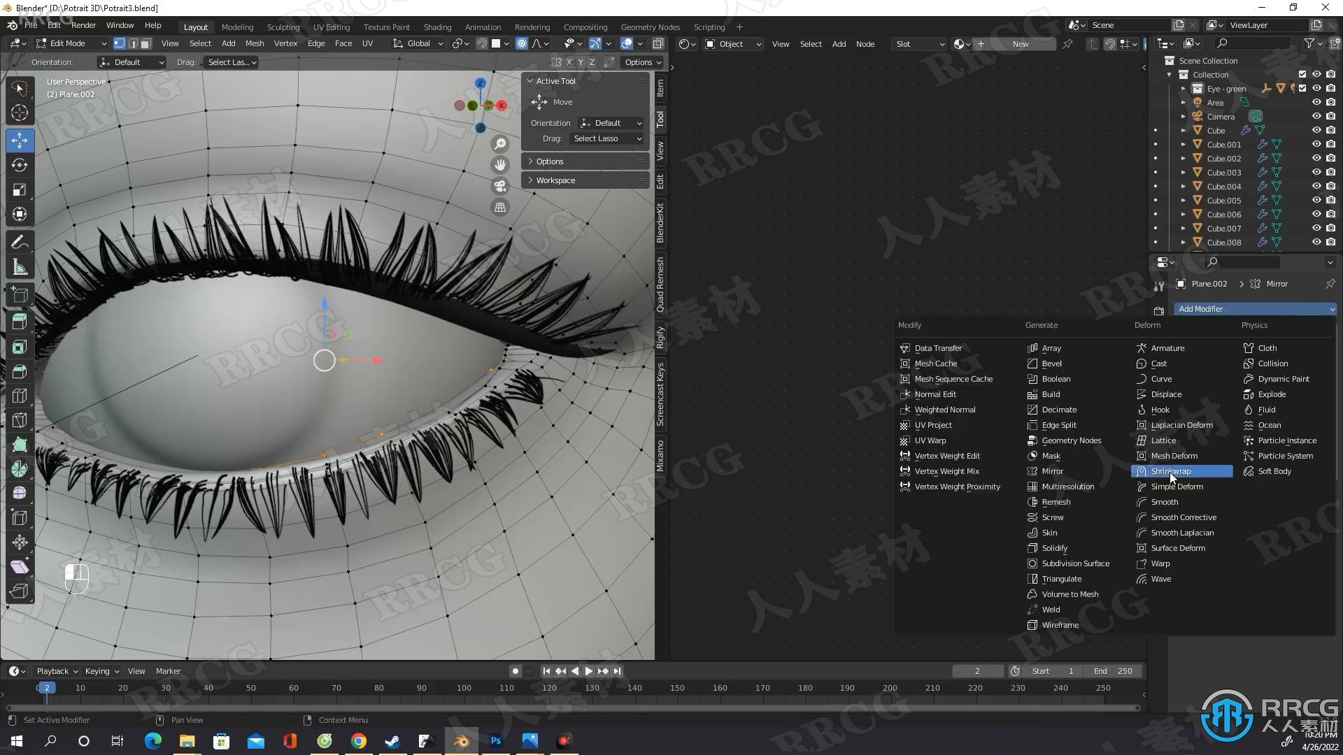 Blender超逼真半身女孩角色肖像完整实例制作视频教程