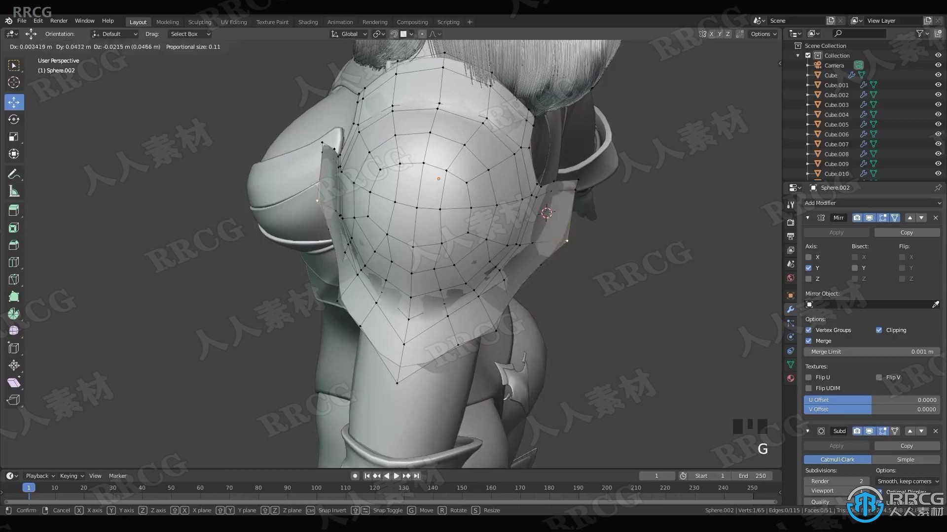 Blender女骑士游戏角色完整制作工作流程视频教程