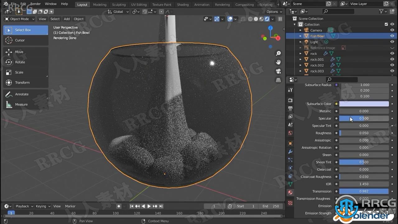 【中文字幕】Blender逼真鱼缸完整实例制作视频教程