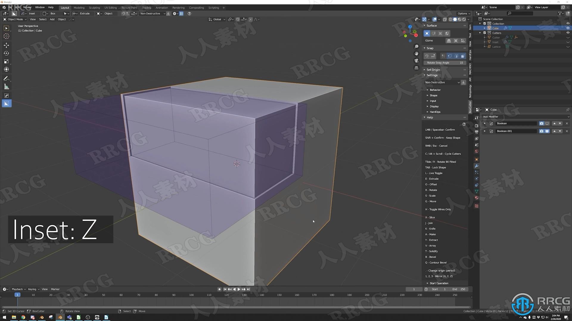 Blender可爱盒子机器人实例制作视频教程