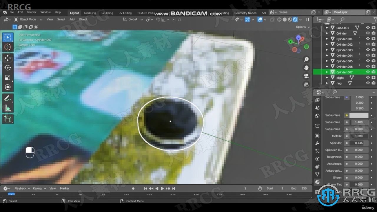 【中文字幕】Blender 3.2苹果手机iPhone完整实例制作视频课程