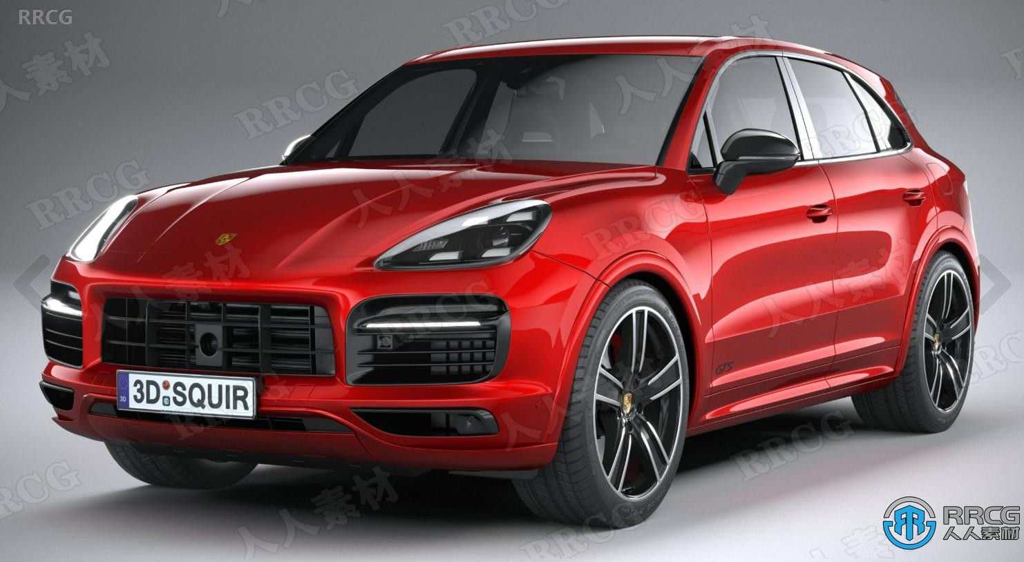 保时捷卡宴Porsche Cayenne GTS 2020款SUV汽车3D模型