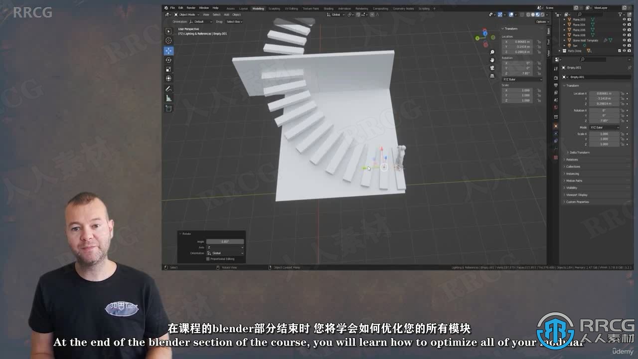 【中文字幕】Blender和UE5暗黑地牢风格模块化RPG游戏制作视频教程