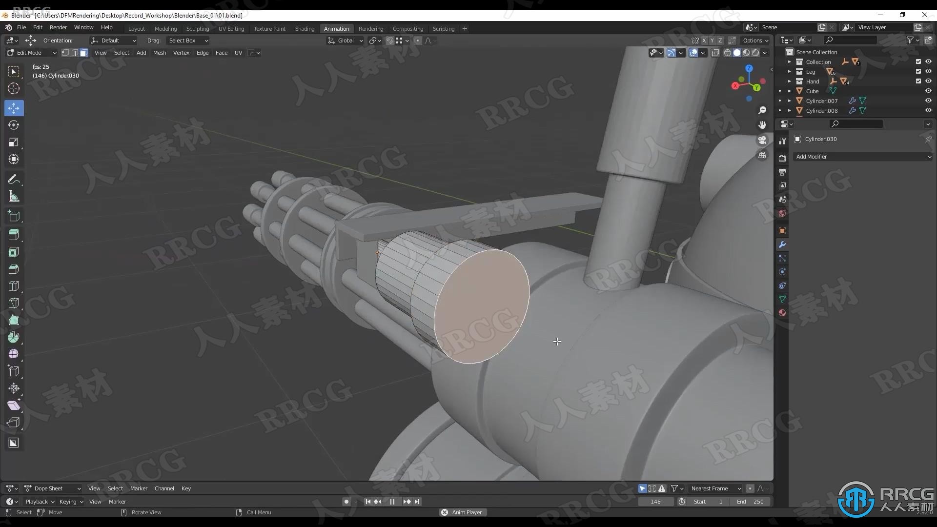 Blender科幻战争机器人完整建模技术视频课程