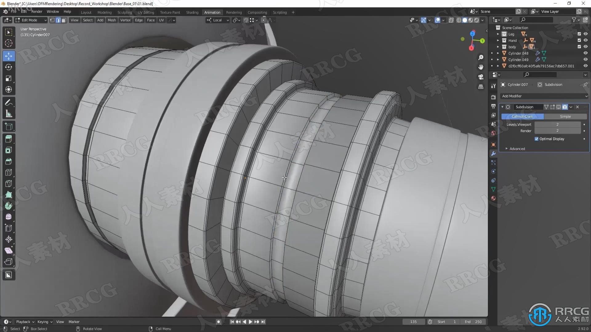 Blender科幻战争机器人完整建模技术视频课程