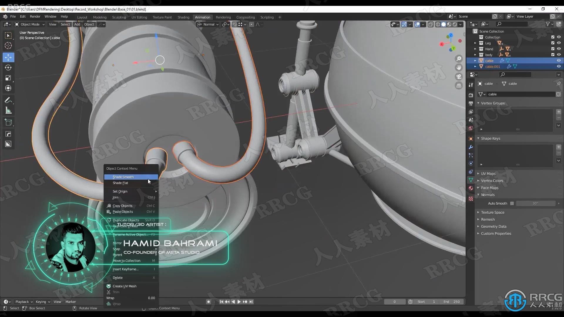 Blender科幻战争机器人完整建模技术视频课程