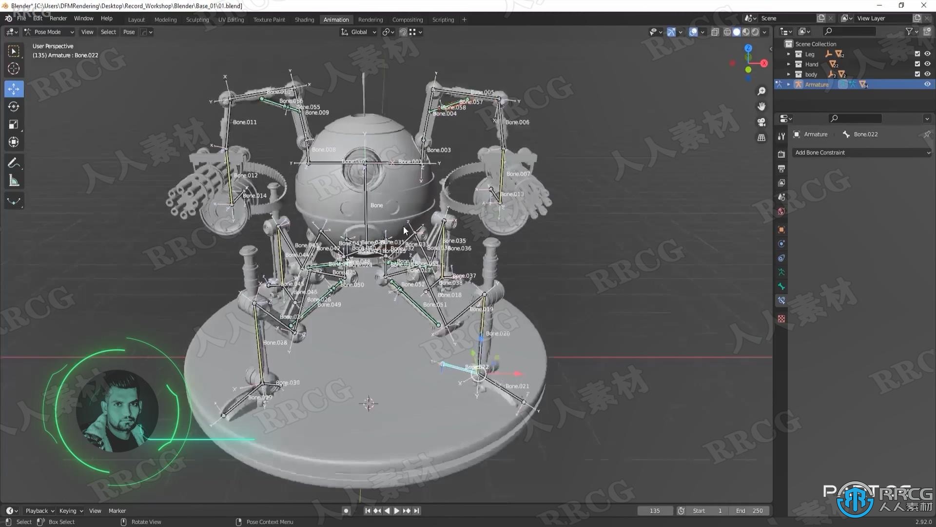 Blender科幻战争机器人完整建模技术视频课程