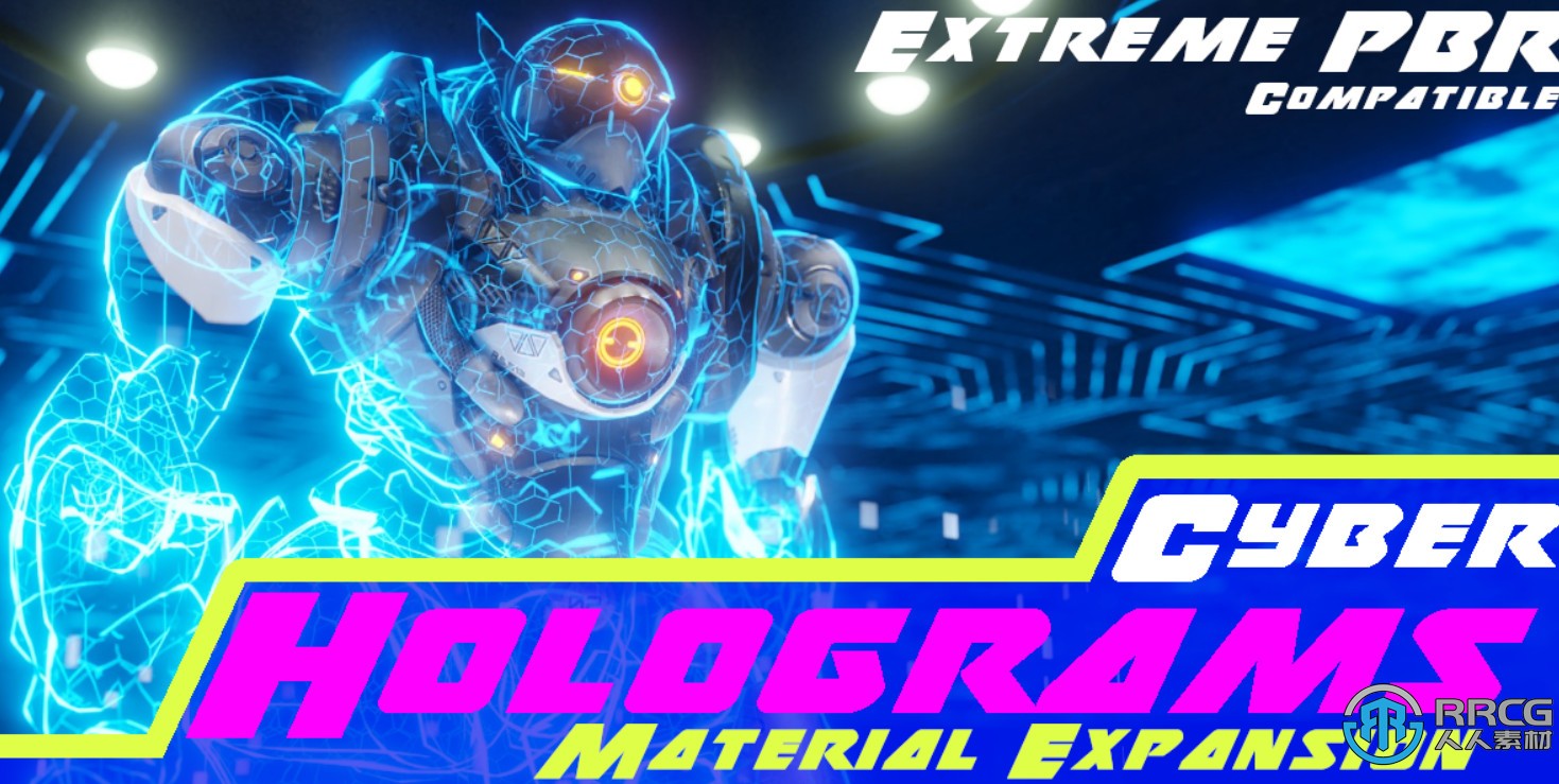 Cyber Holograms全息扫描影像效果Blender插件