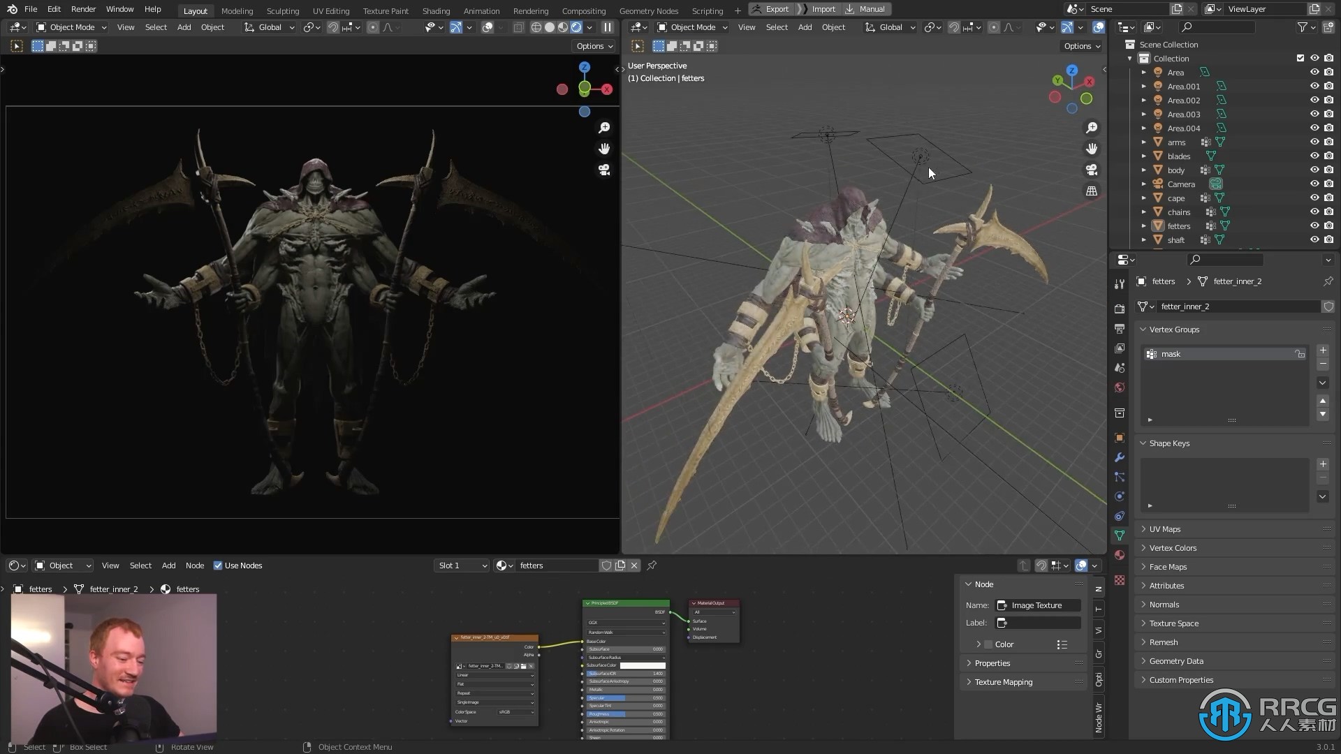 Zbrush镰刀恶魔魂类游戏角色完整雕刻制作视频教程