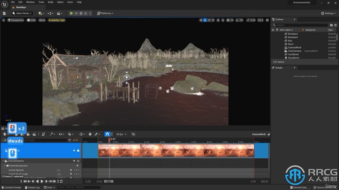 UE5虚幻引擎概念环境场景构建核心技术训练视频教程