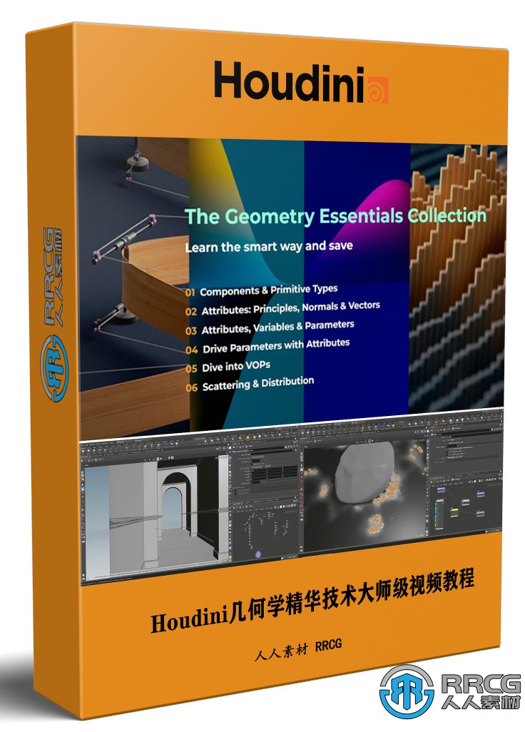 Houdini几何学精华技术大师级视频教程第1-6季合集