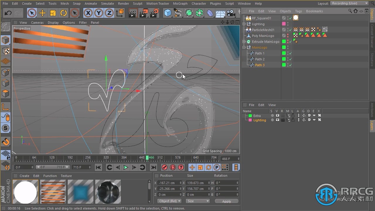 C4D与RealFlow液体Logo标志演绎动画完整制作视频教程