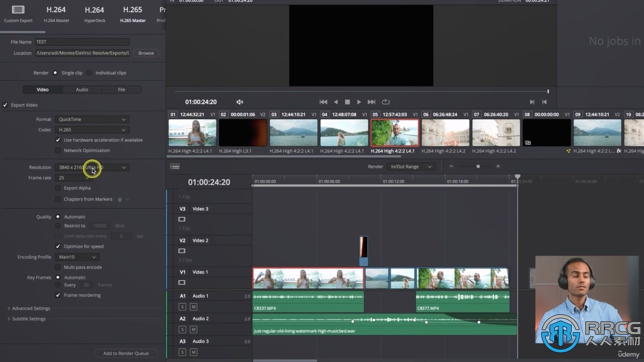 DaVinci Resolve 18视频编辑从入门到精通视频教程