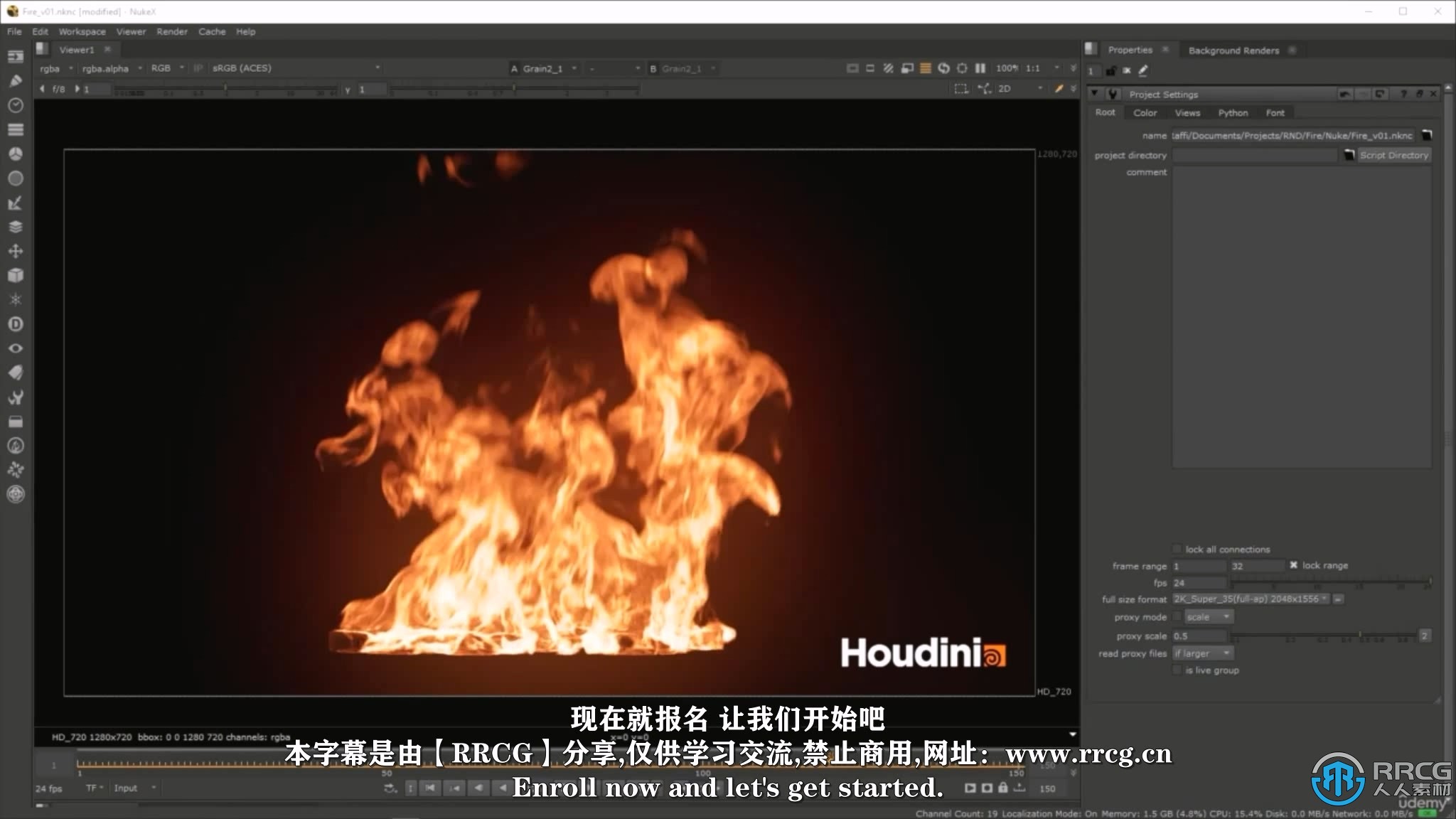 【中文字幕】Houdini 19视觉特效完整技能训练视频教程