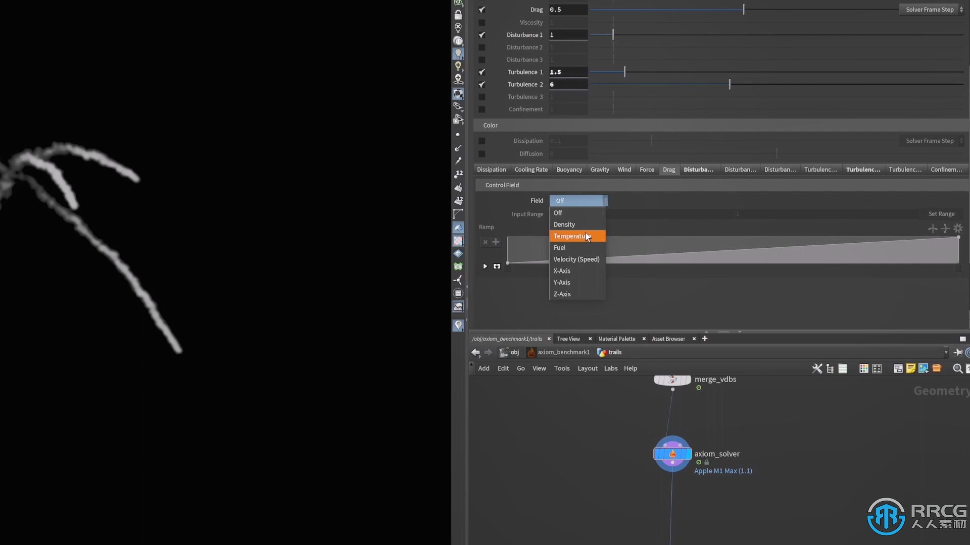 顽皮狗Matt Puchala发布了用于Houdini的Axiom 3.0版 模拟烟雾和火焰流体求解器