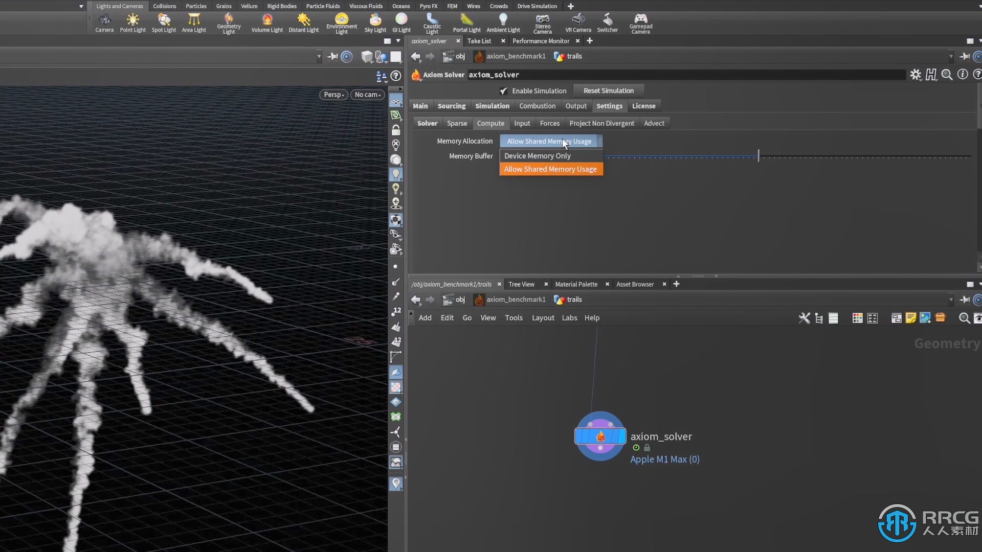 顽皮狗Matt Puchala发布了用于Houdini的Axiom 3.0版 模拟烟雾和火焰流体求解器