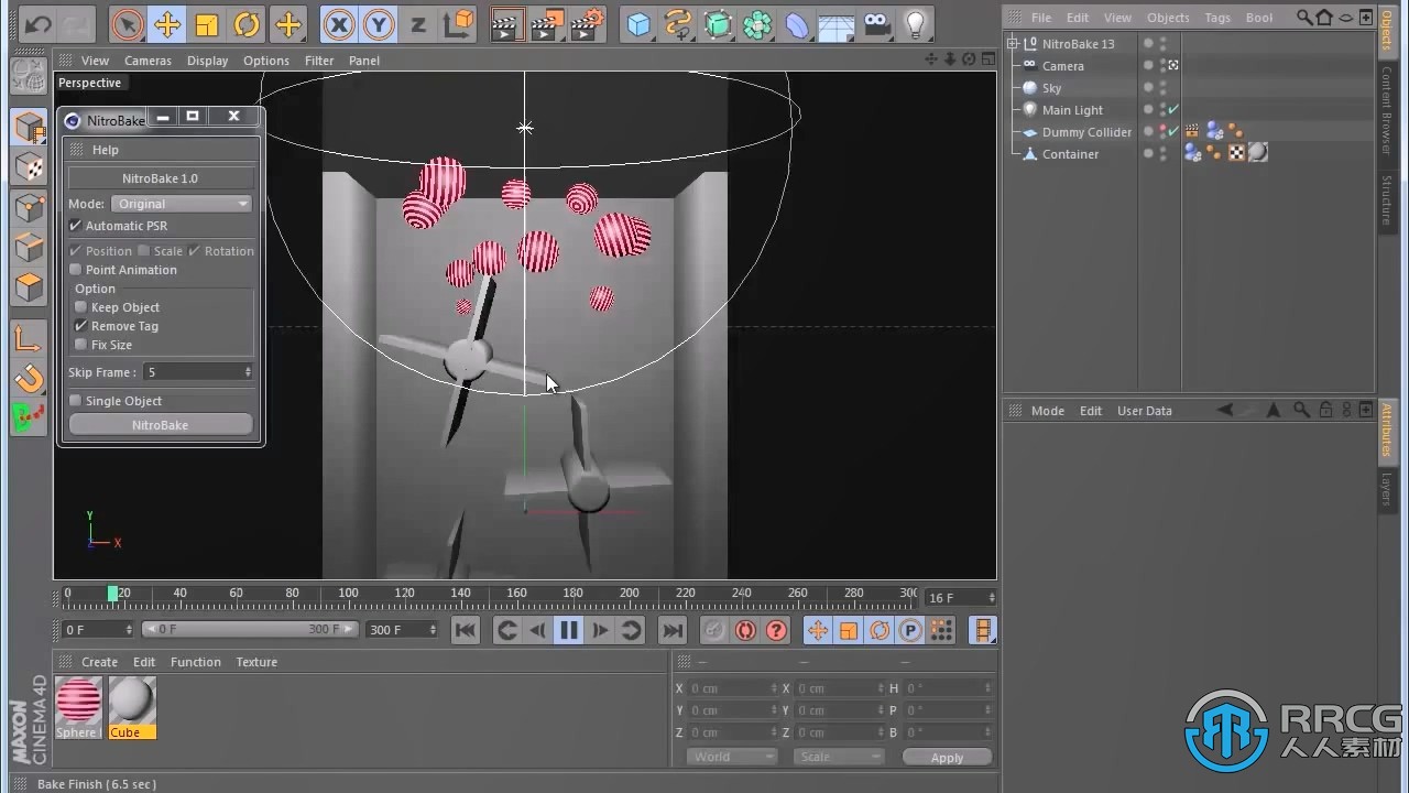 Nitrobake关键帧烘培C4D插件V3版