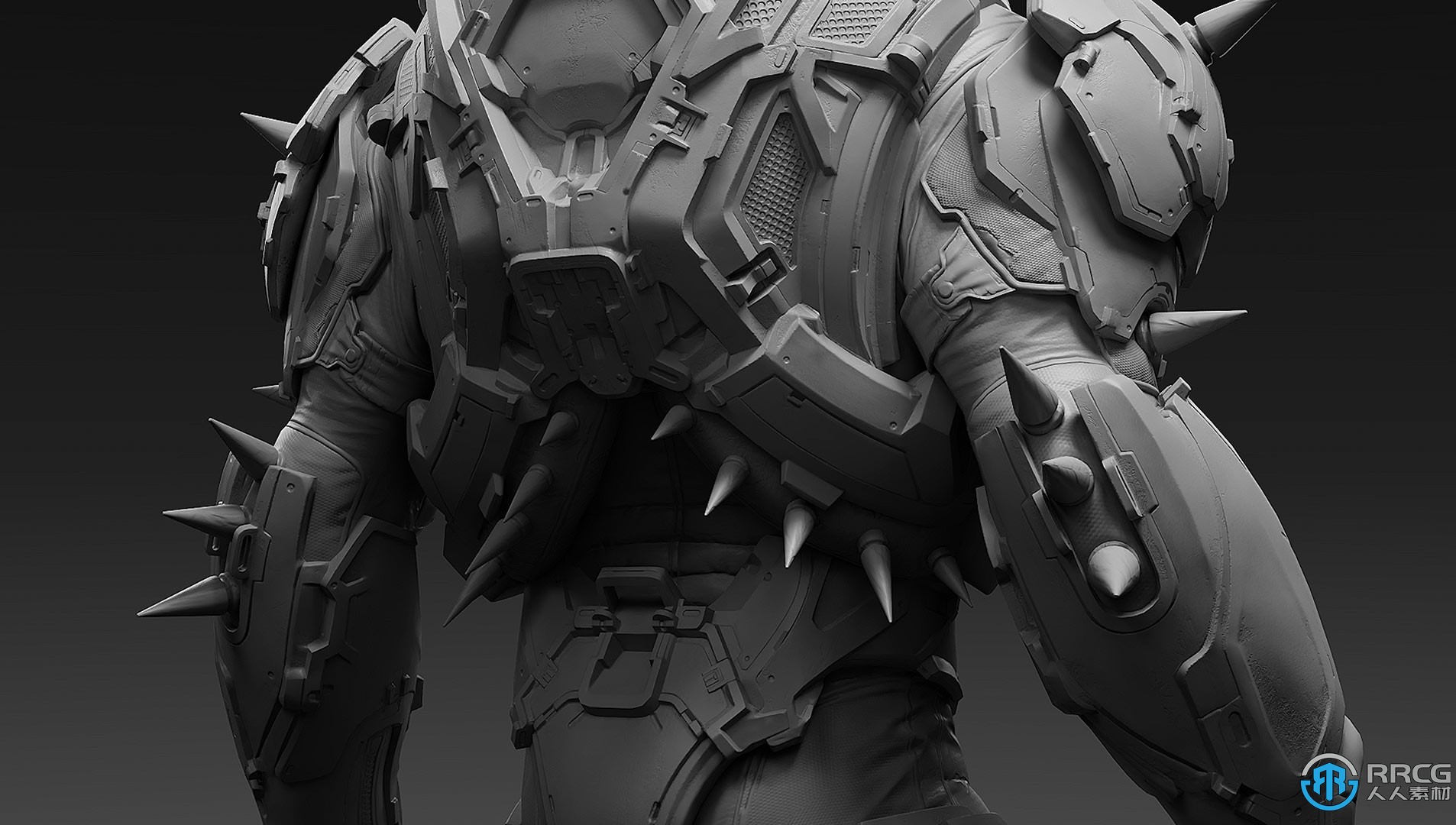 Zbrush游戏电影高级外星角色雕刻制作流程视频教程