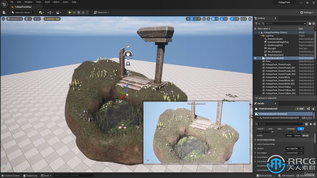 Blender与UE5制作3D植物和植被大师级视频教程