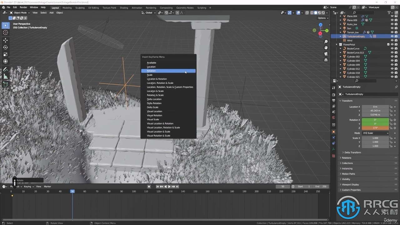 Blender与UE5制作3D植物和植被大师级视频教程