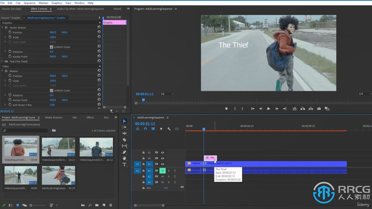 Adobe Premiere Pro视频编辑个人项目初学者基础训练视频教程