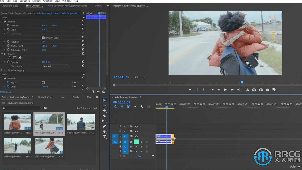 Adobe Premiere Pro视频编辑个人项目初学者基础训练视频教程